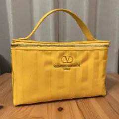 Valentino Garavani sport バニティ ポーチ 黄色 ロゴ
