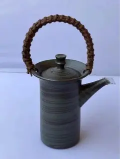 煎茶道具　常滑焼　小西洋平作　泥心彩　練込　横手急須　茶注　共箱　D　R4476 小西洋平 朱泥流紋急須 常滑焼高級煎茶急須 満容量250ml 共箱