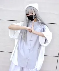 whinny 僕と闘ってみる？ BIGチャイナシャツ