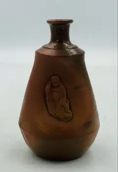 江戸期 古備前焼 窯変臍徳利 へそ徳利 人形徳利★時代物★ Antique Sam's Collection備前人形徳利 へそ徳利 備前焼