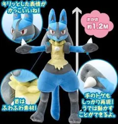 2025年最新】ルカリオ ぬいぐるみ 等身大の人気アイテム - メルカリ