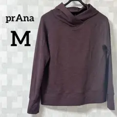 美品✨️prAna 【M】パープル フード付きパーカー 長袖 カジュアル シンプル