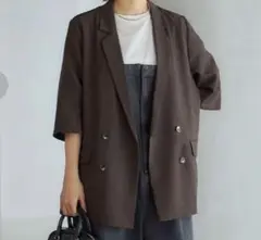 しまむら　田中里奈さん　mysa ジャケット　ブラウン　Mサイズ
