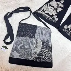 新品★希少限定★和柄★アジアン★パッチ★ポシェット★サコッシュ★スマホショルダー