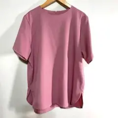 シンプルシティエピンク 半袖シャツ バックジッパー