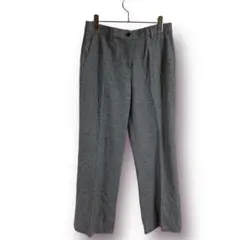 R420【マックマーラ MAX Mara】ウール スラック パンツ 赤タグ L