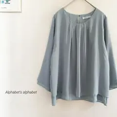 Alphabet's alphabet レイヤードシフォンドットブラウス1022