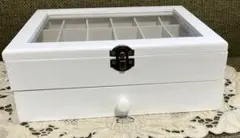 【カジュアル雑貨】 ＊salut!＊　❇︎木製❇︎ ホワイトアクセサリーケース