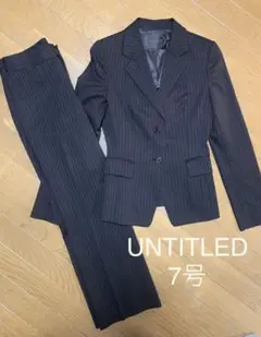 アンタイトル ストライプ パンツスーツ