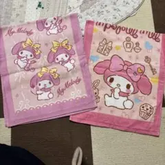 My Melody マイメロディ フェイスタオル2枚セット