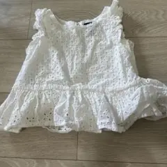 ラルフローレン　ペプラムノースリトップス