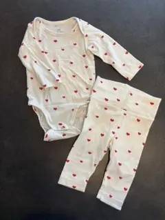 H&M ハート柄ロンパース・レギンスセット