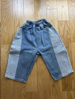 soll. the labe Two-Tone Denim Pants 3