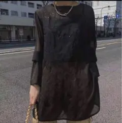 完売品❣️AMERI VINTAGE ADELA SHEER TOP