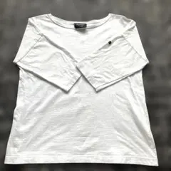 Le Minor ホワイト 五分袖 TシャツⅠサイズ