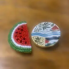 パレスチナ　バッジ