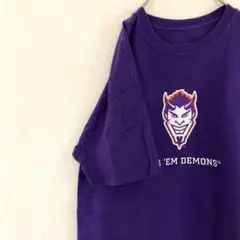 USA古着 demons オーバーサイズ Tシャツ 紫
