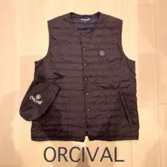 Orcival ブラック ダウンベスト サイズ4 収納袋付き ノースフェイス ダウン ベスト L/G 14/16 BOYS ブラック 黒