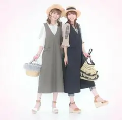 QVC☆アンドラブ♡撥水ティアードジャンドレ(*ˊ˘ˋ*)黒M