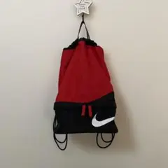 Nike プールバッグ　赤黒　ナップサック