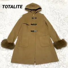 La TOTALITE コート ブラウン アンゴラ フォックスファー F