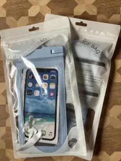 IPX8 防水ケース ブルー サーフィンデザイン