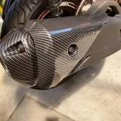 新型PCX【JK05/KF47】ahmガーニッシュマフラーカバーカーボン❗️❗️