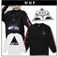 HUF ブラック ロングスリーブ Tシャツ S④