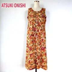 ★ATSUKI ONISHI　アツキオオニシ　ワンピース　ノースリーブ　花柄　綿