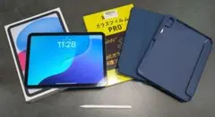 iPad (A16) ブルー　本体 ケース ペン セット