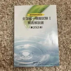 第252回　全国統一模擬試験 I 解答解説書　統一Ⅰ 薬ゼミ　薬学ゼミナール