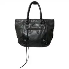 BALENCIAGA ザ・サンデー レザー トートバッグ ブラック Y2K