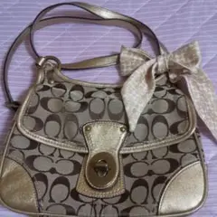 COACH コーチ ショルダーバッグ スカーフ付き