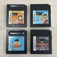 ONE PIECE 名探偵コナン　ゲームボーイソフト 4本セット