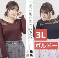 clette 2WAY スカラップレース トップス
