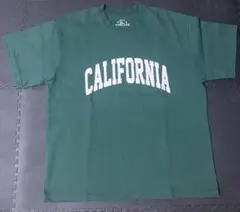 カレッジロゴ tシャツ 半袖 グリーン CALIFORNIA