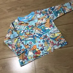 MINI-K ミニケー 総柄 Tシャツ トップス レトロ 90