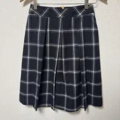 チェック柄プリーツスカート 38サイズ