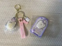 新品　つぶらな瞳のなまがき おめかし ふっくらラバーキーホルダー ピンク　他