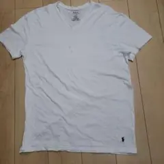 Polo Ralph Lauren ホワイト Vネック Tシャツ