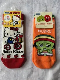【新品未使用】ハローキティ&ムックのソックスおまとめ2足