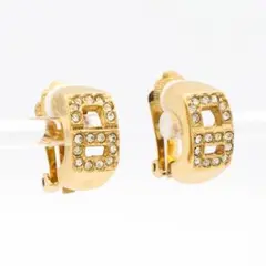 《美品》Christian Dior イヤリング ゴールド ロゴ ヴィンテージ