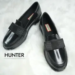 極美品 HUNTER REFAIND BOW PENNY LOAFER 24cm