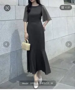 【値下げ中】シアースリーブマーメイドワンピース JUNOAH