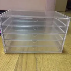 無印良品 重なるアクリルケース 横型 5段