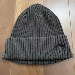BILLABONG グレー リブ編み ニット帽