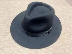 黒いウールハット 59cm