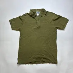 BEAMS ビームス　メンズポロシャツ　M オリーブグリーン 80S レア