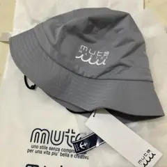 ゴルフ　muta グレー レインキャップ フリーサイズ