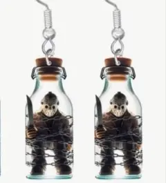 キャラクタージェイソン ピアス ハロウィン 新品未使用 フックタイプ